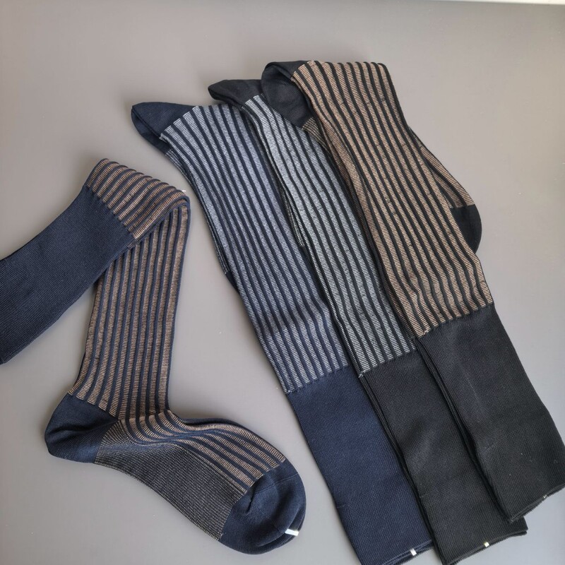 Men's Business Socks from Foreign Trade Factory, Direct Sales from Manufacturer, Mercerized Cotton Men's Socks, Gentleman Socks, Seamless Toe Long Knee-High Socks