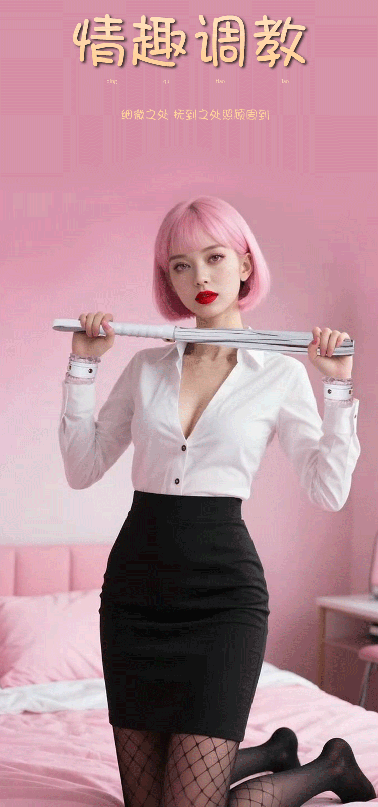 Jiuai SM Lace Ten-Piece Bondage Set with Collar and Lead for Adult Couples — detail image 17