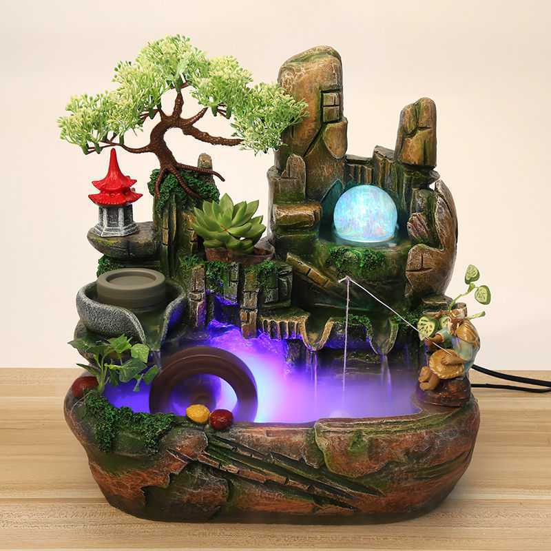 Rockery Flowing water fountain Decoration The opening gift Aquarium shop atmosphere a decoration