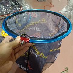 廠家批發三角扁鋁網頭抄網頭漁網抄垂釣釣魚網 防掛網摺疊撈網