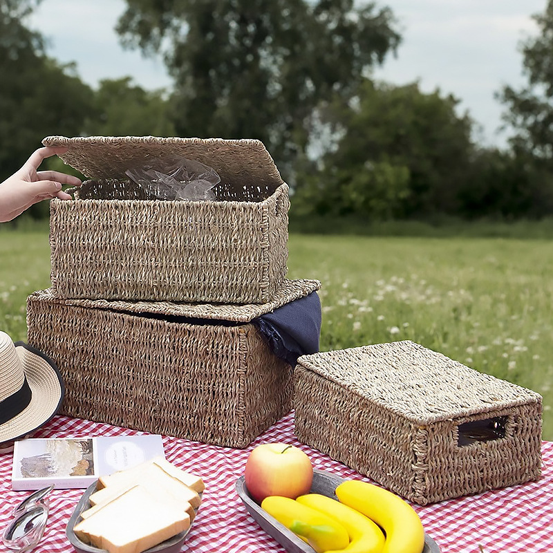 Caja de almacenamiento de tres cubiertas de calabaza de agua personalizada, caja de almacenamiento de frutas y artículos diversos, sala de estar, dormitorio, gabinete, caja de almacenamiento