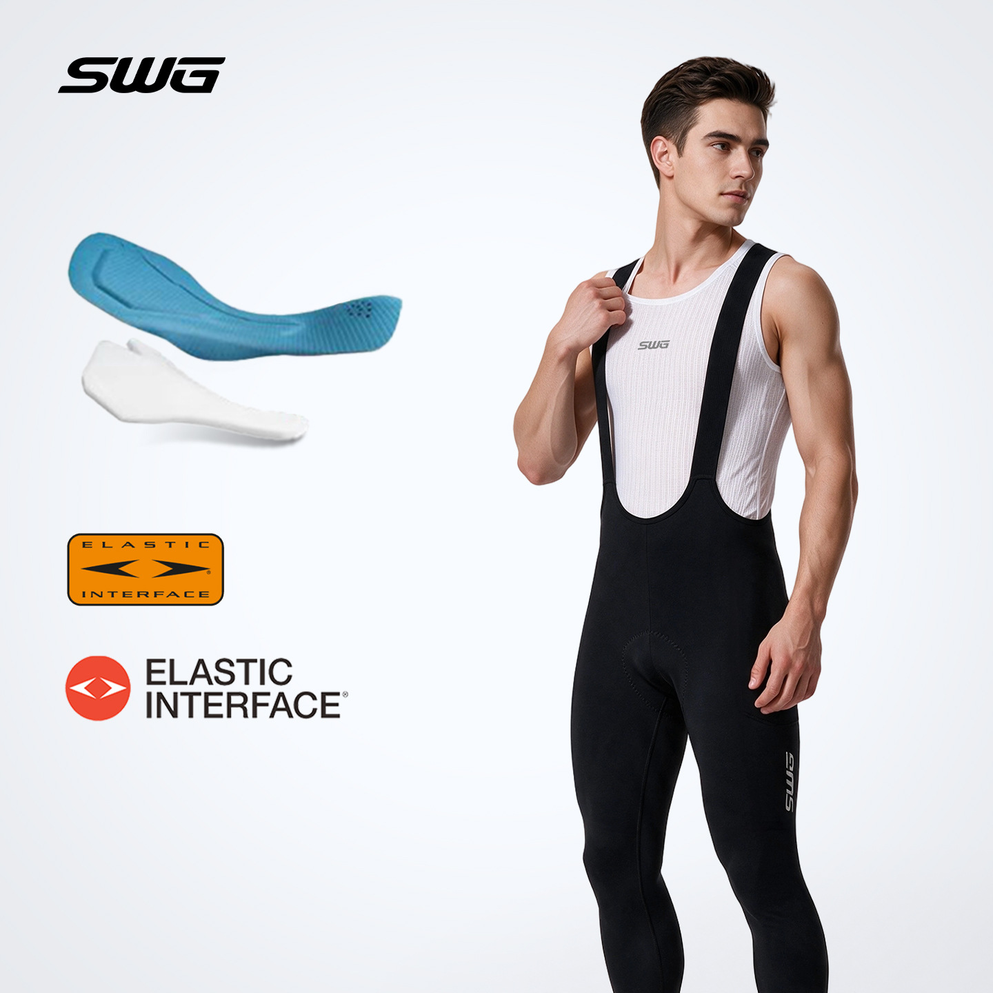 SWG Mingsheng Men's Cycling Pants Spring and Autumn Bib Pants Double Arrow [Lingfeng Bib Pants]