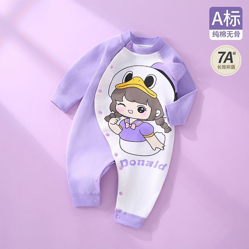春秋婴儿连体衣纯棉宝宝小动物衣服新生儿外出家居服a类可爱炸街|undefined