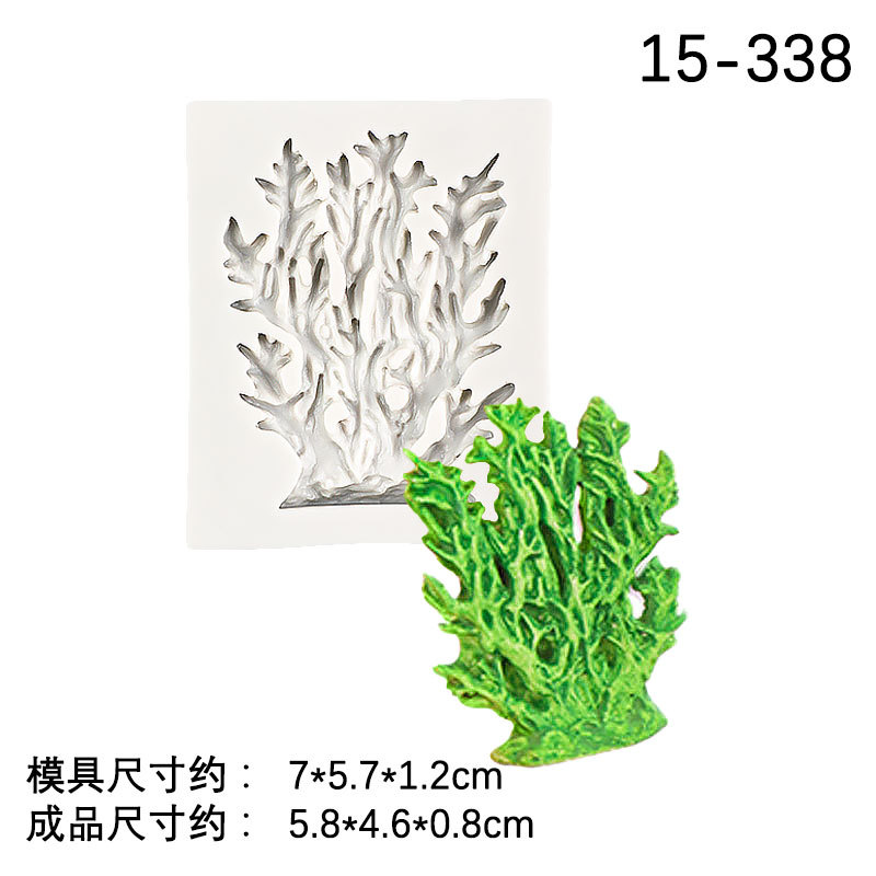 Océano serie sirena cola Shell Starfish Seahorse silicona molde fondant chocolate hornear decoración Accesorios