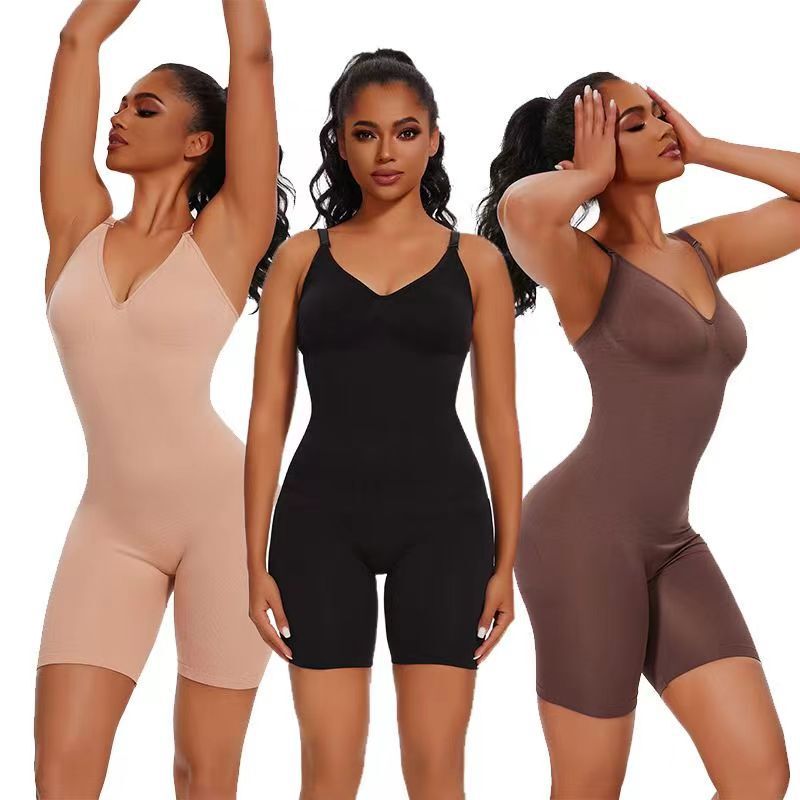 Amazon Cross-border Tight One-piece Shaper plus size Leg Pants Waist Postpartum Adjustable Open-piece Jumpsuit for Women Amazon Cross-border Tight One-piece Shaper plus size Leg Pants Waist Postpartum Adjustable Open-piece Jumpsuit for Women