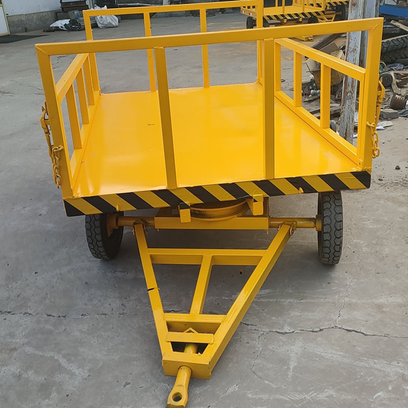 重型围栏平板拖车 全挂物流牵引车 工厂运输重型拖车1-100吨