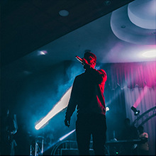 LED5W Luz de lluvia pequeño proyector 5W haz de luz LED haz de luz de la etapa bola de cristal Spotlight bar