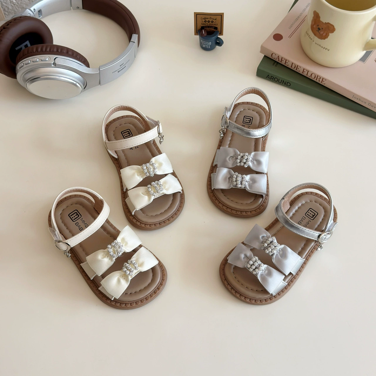 Детские сандалии для девочек, летняя новинка 2025 года, детские туфли с бантиком, туфельки для маленьких принцесс, оптом, дропшипинг