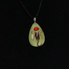 Resin, necklace, amber pendant, accessory, wholesale