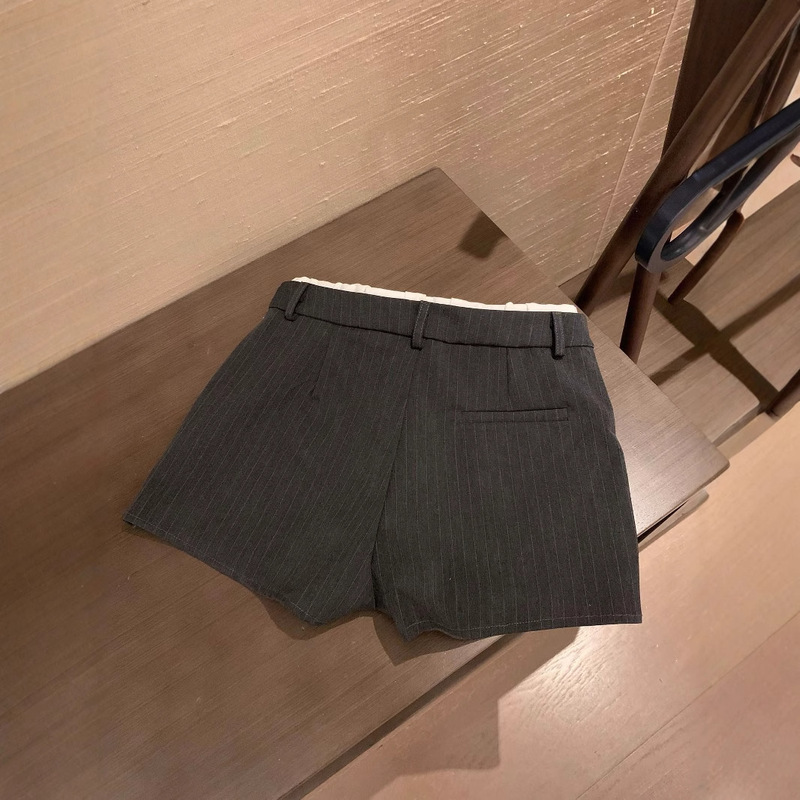 Mm家25ss春夏新作つぼみ二重ウエストストライプハーフスカートファッション|undefined