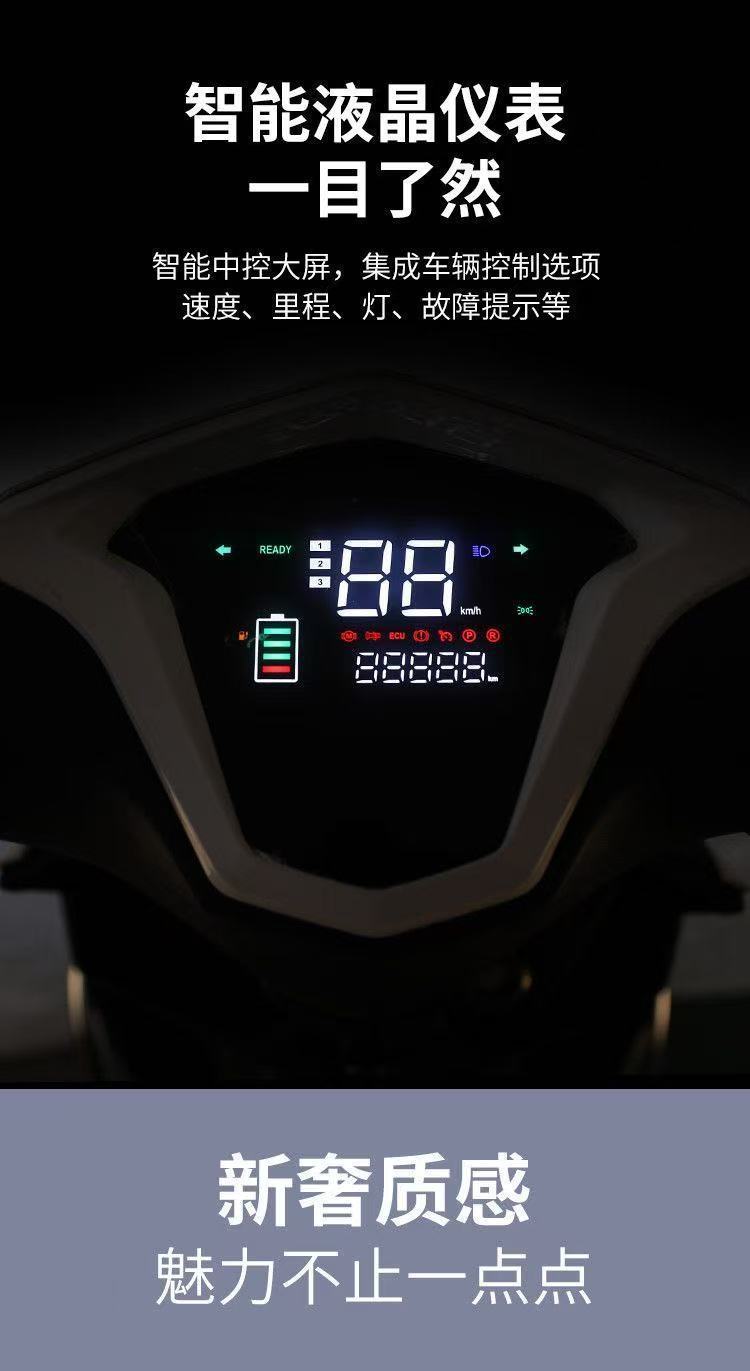 New 96V Electric Vehicle 72V High Power Two-Wheeled Scooter