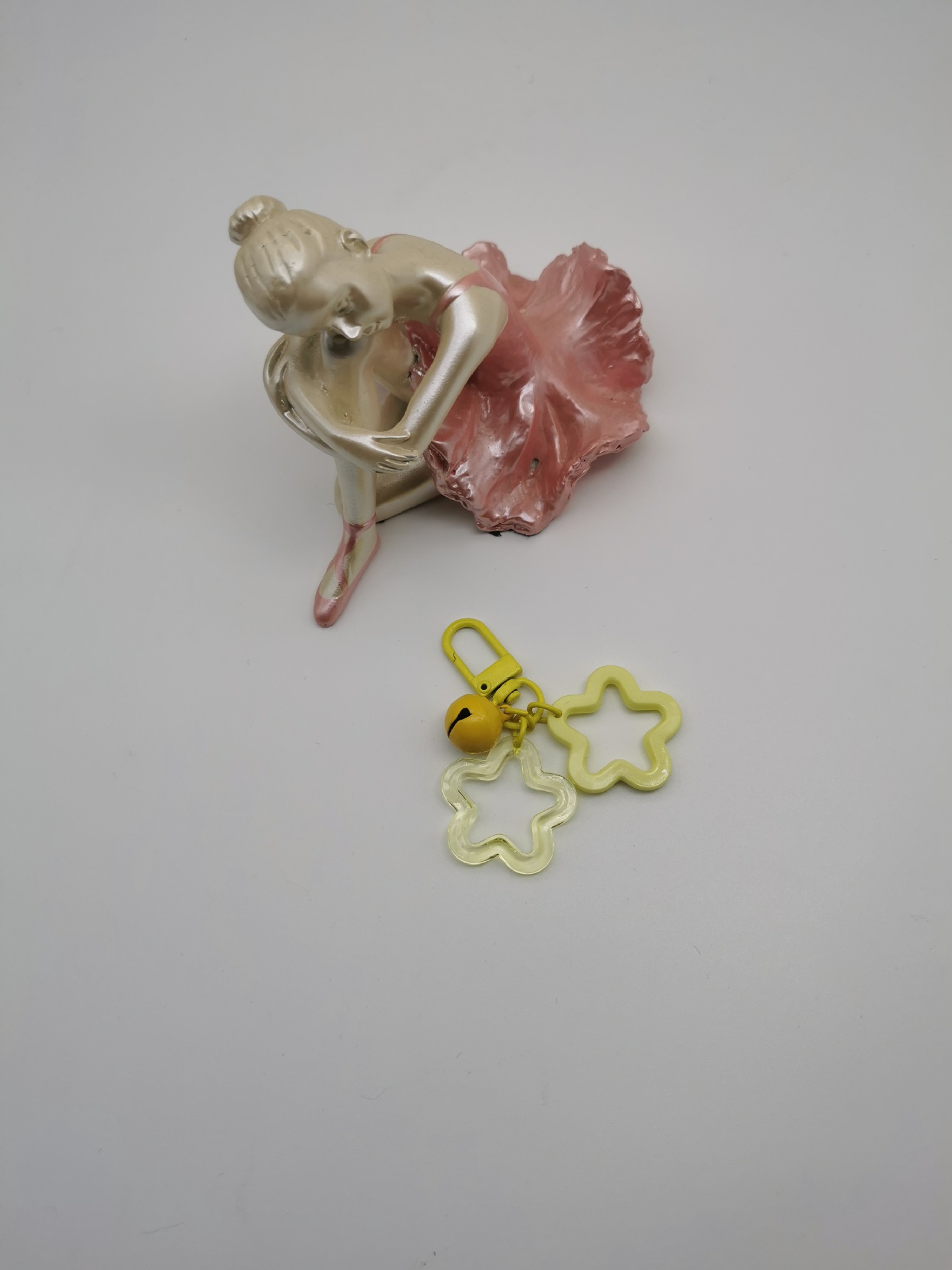 Acrílico hueco estrella de cinco puntas ins colgante verano diversión de los niños colgante llavero accesorios auricular inalámbrico caso de la joyería