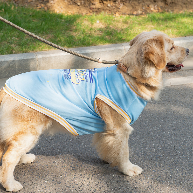 Chaleco de perro grande de primavera y verano Delgado transpirable ropa de dos patas mediano perro grande Golden Retriever Labrador ropa para perros mascotas
