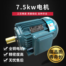 电机220V/380V单相三相立式卧式立卧式防爆离心风机电机纯铜永磁