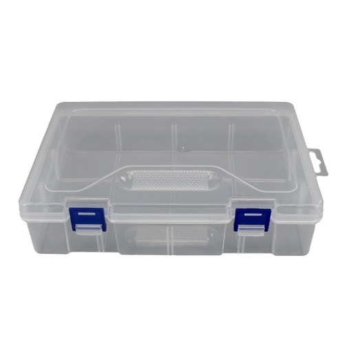 Transparent rectangular plastic empty box electronic component accessory packaging box PP sample hardware tool storage box