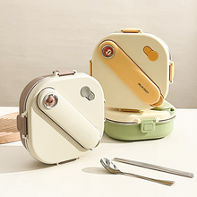 304不锈钢保温饭盒学生上班族礼品便携午餐盒双层方形密封便当盒