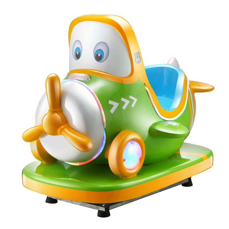 Nuevo carro de fibra de vidrio para niños aviones eléctricos motocicletas de policía carro de agitación de juegos de ciudad máquina de juego de monedas