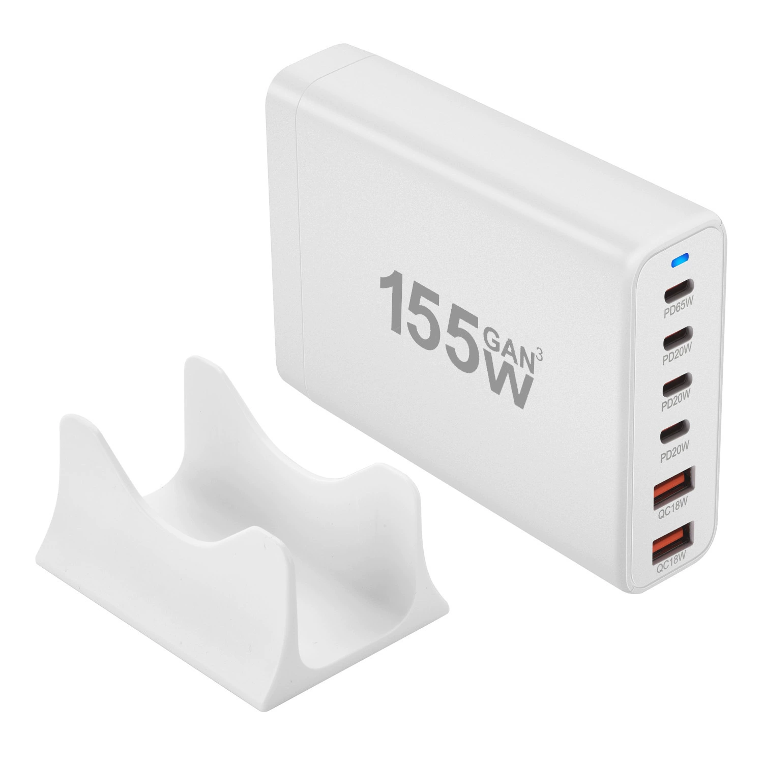 155W PD настольное зарядное устройство по монолитной модернизации - многофункциональный PD адаптер 2A4C с несколькими портами PD моментальная зарядка
