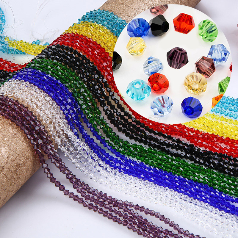 Factory wholesale Crystal Diamond beads 3/4/5/6/8mm double pointed beads hair accessories DIY shoes accessories accessories Factory wholesale Crystal Diamond beads 3/4/5/6/8mm double pointed beads hair accessories DIY shoes accessories accessories