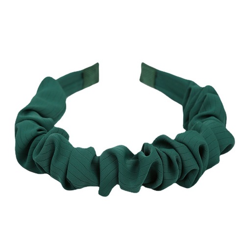 RUDAN Korean style elegant and simple small fragrance style headband high skull pleated headband women's fresh fabric face wash headband