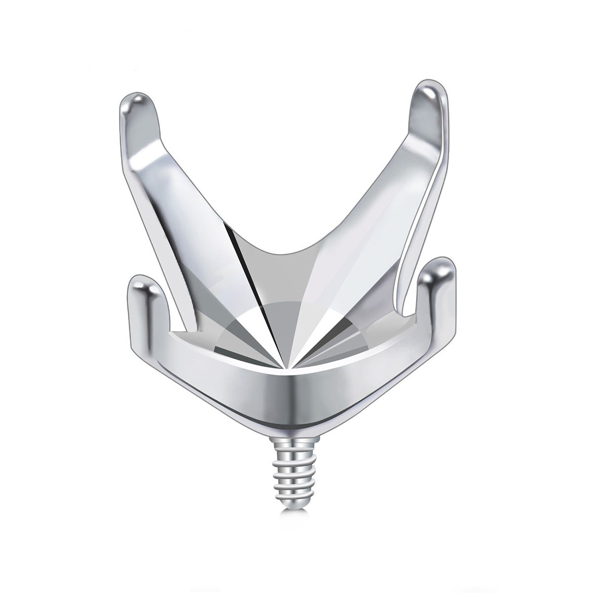 Labret piercing jewelry detail image