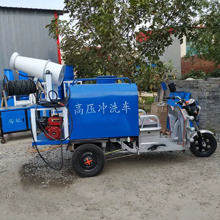 Трехколесный туманообразовательный спринклерный грузовик, многоцелевой, простой в управлении, для удаления пыли и озеленения на строительных площадках