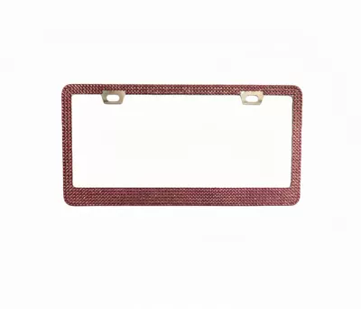 License plate holder/license plate holder: Plate Frame Water Canada USA Mexico - rose-red