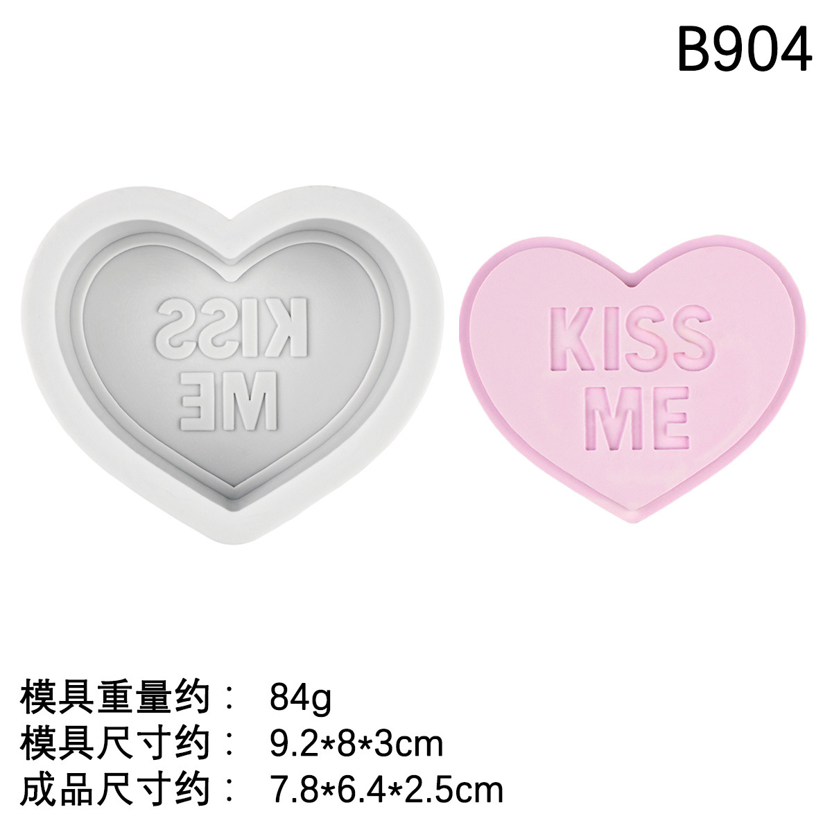 San Valentín letras amor jabón hecho a mano molde de silicona fondant mousse de chocolate molde de pastel molde de vela de aromaterapia