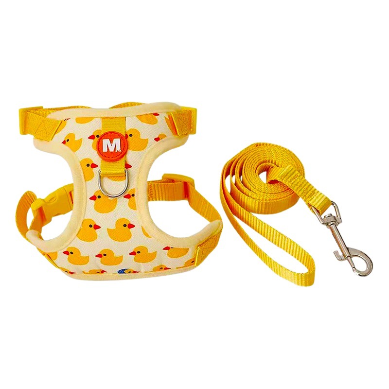 Correa para gato correa para el pecho para evitar que se libere. Suministros especiales para mascotas para salir. Pato amarillo paseando cuerda para gato correa para el pecho para mascotas