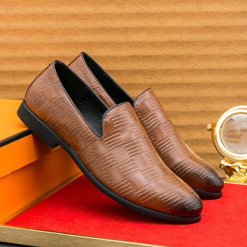 Zapatos perezosos, zapatos de música, zapatos casuales británicos para hombres, zapatos de cuero de moda coreana, zapatos de conducción para jóvenes, personalidad para jóvenes