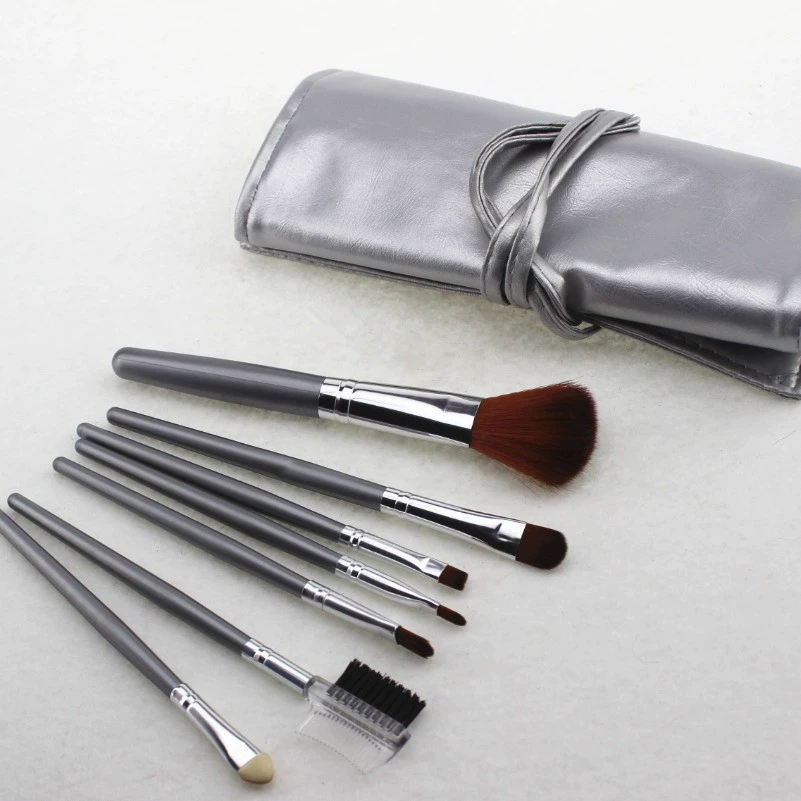 Multicoloured handheld brush, simple and elegant design, 7 pieces, full set, 7 pieces