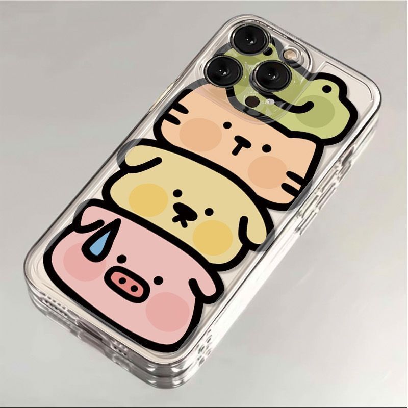 动物叠叠乐适用于iPhone15promax苹果16简约14高级13防摔12|undefined