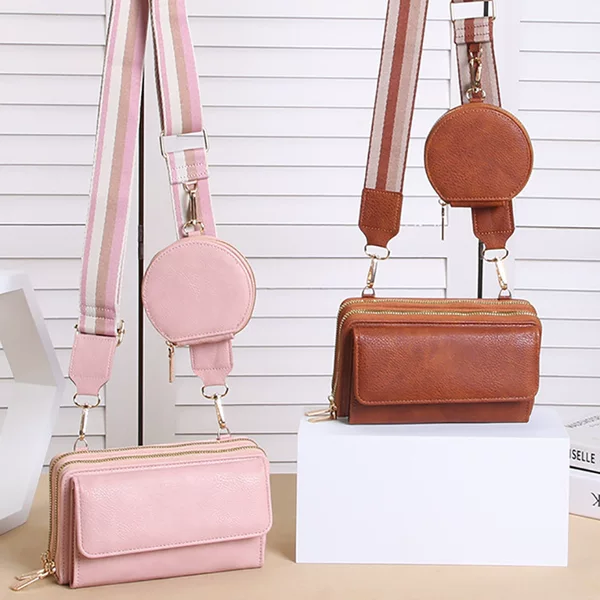 LONNY New Mobile Phone Satchel INS Niche Design Shoulder Crossbody Bag Mobile Phone Bag Multifunctional Broadband Bag