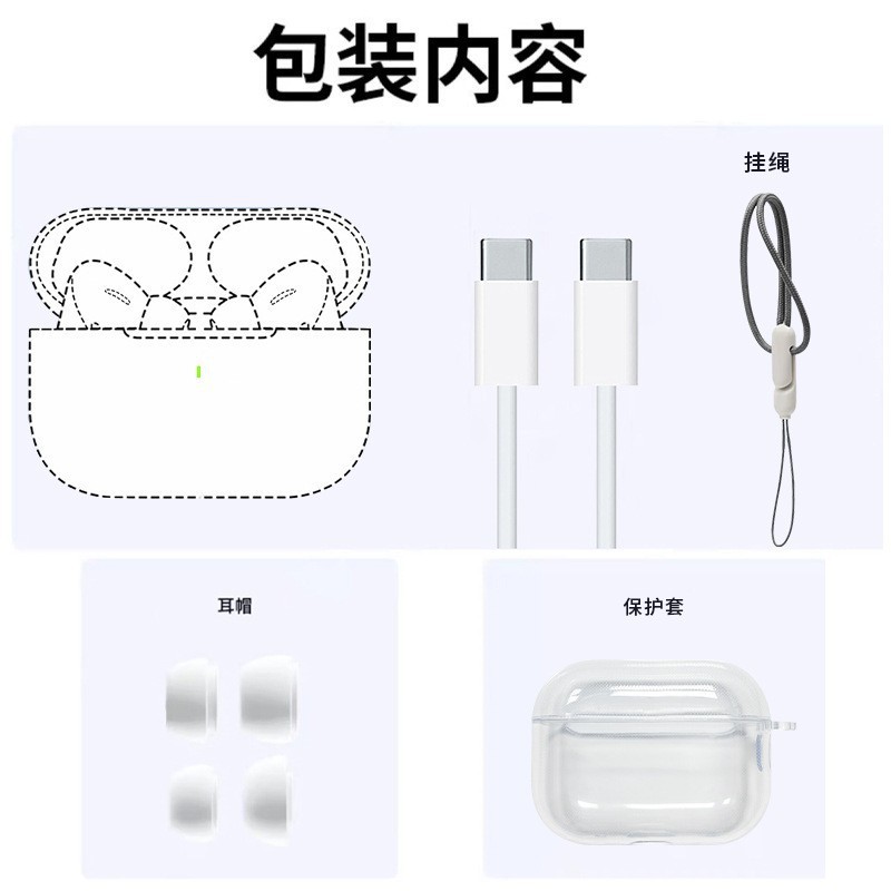 华强北ANC主动降噪全功能爆款蓝牙耳机无线入耳式改名定位APP新款|undefined