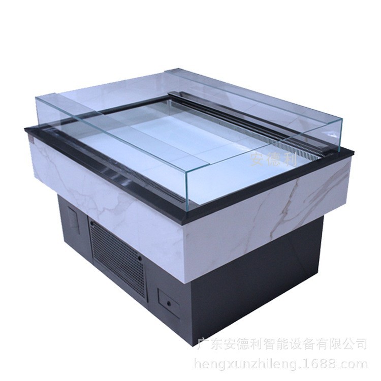 安德利批发三明治开放式冷藏柜 卧式三文治保鲜柜甜品布丁冷柜
