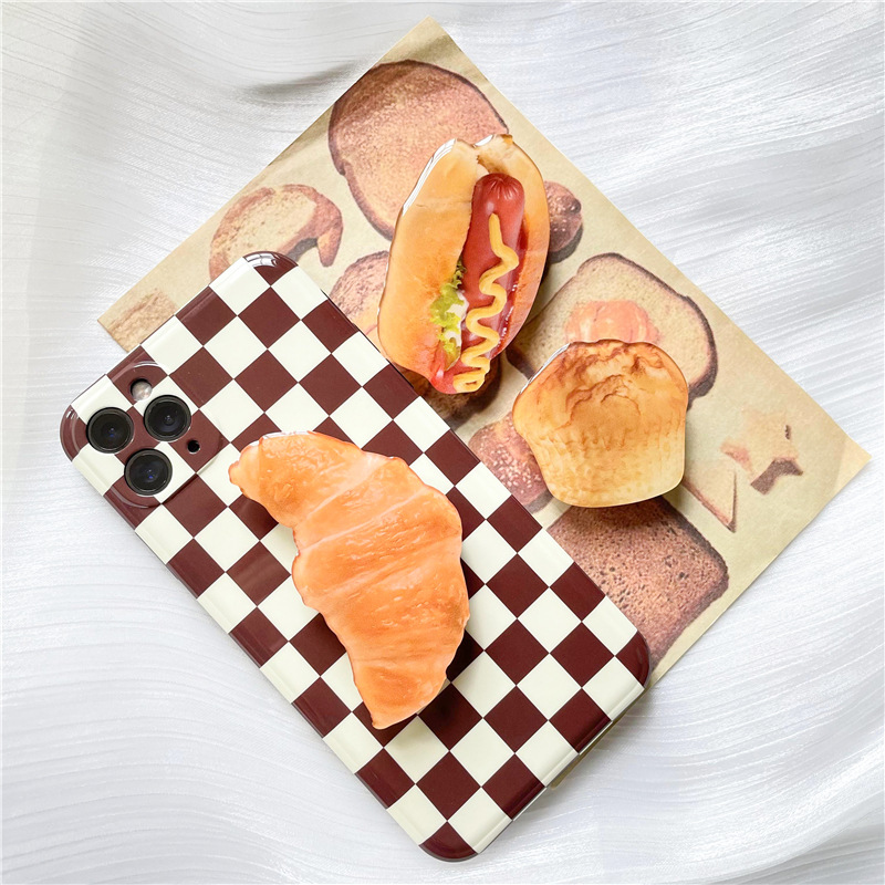 17g Weight Airbag Bracket Classification Acrylic Material Ice Cream, Waffle, Croissant, Cake Pattern Cute Style Ice Cream Waffle Croissant Acrylic Cute Airbag Bracket 6