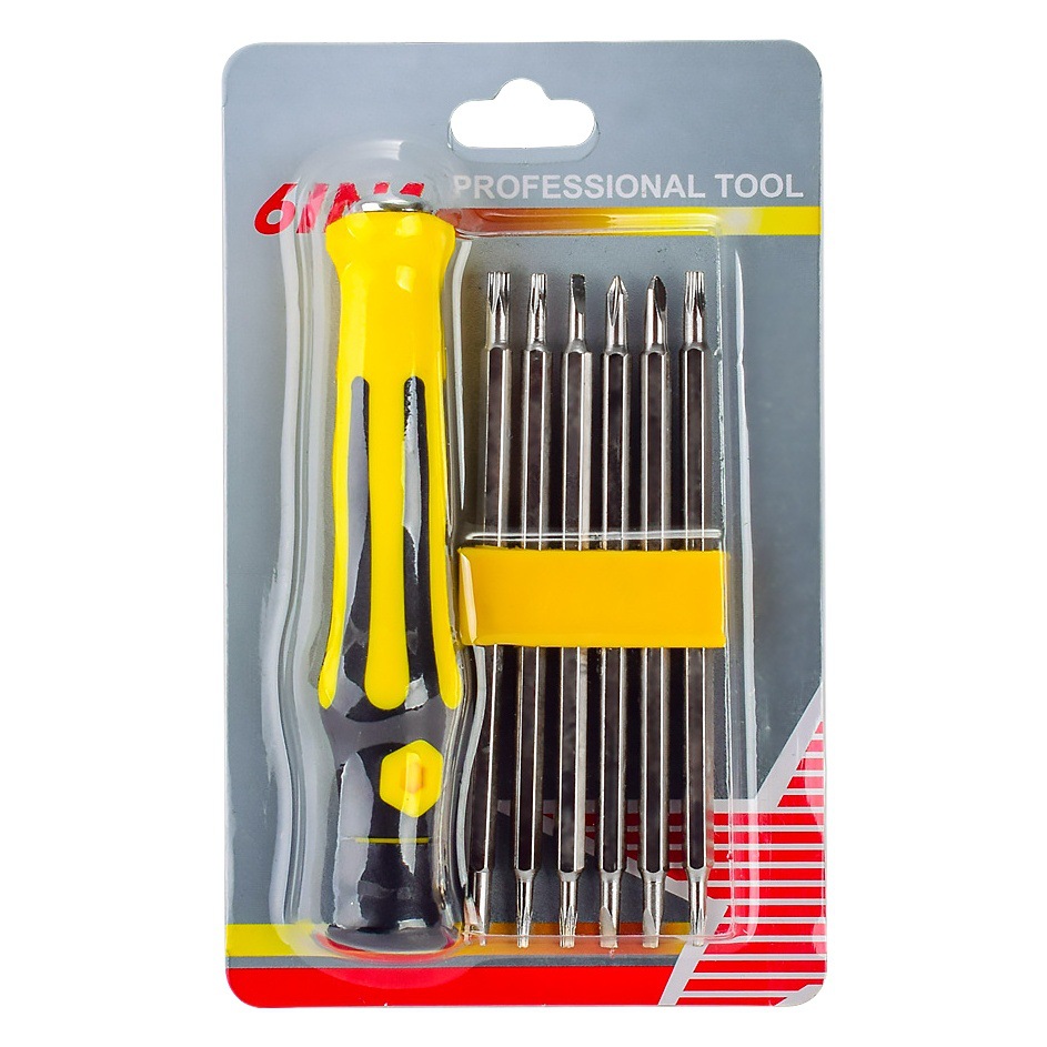 En forma de cruz en forma de flor de ciruelo Y en forma de U teléfono móvil telecomunicaciones reparación 1 Herramienta destornillador 6-en-1 traje de destornillador multiusos