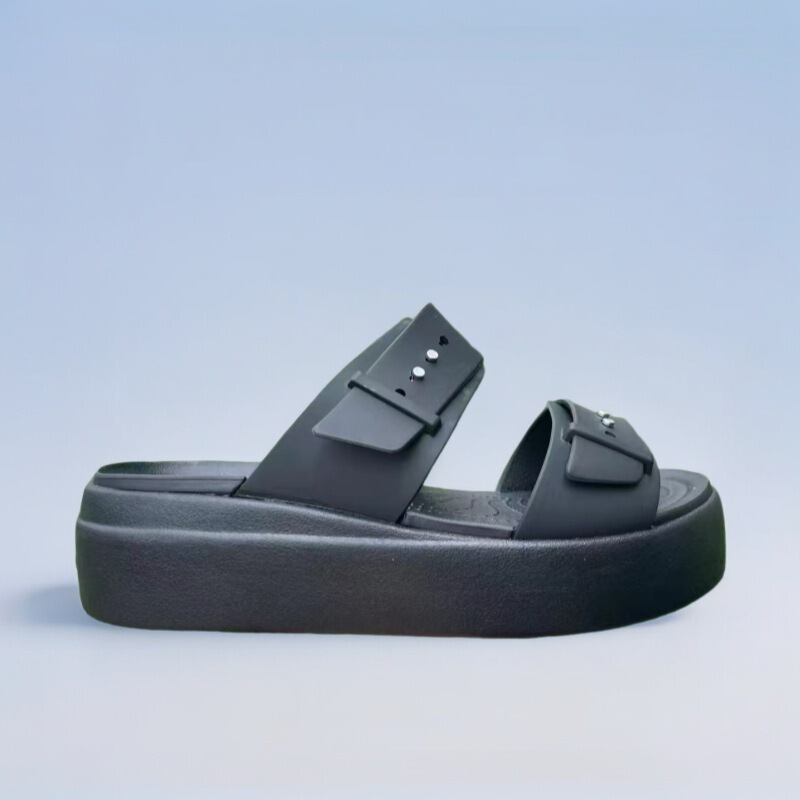 Cross Summer Clogs Brooklyn Double-Strap Thick-Soled Platform Sandals Slippers Outdoor Casual Non-Slip