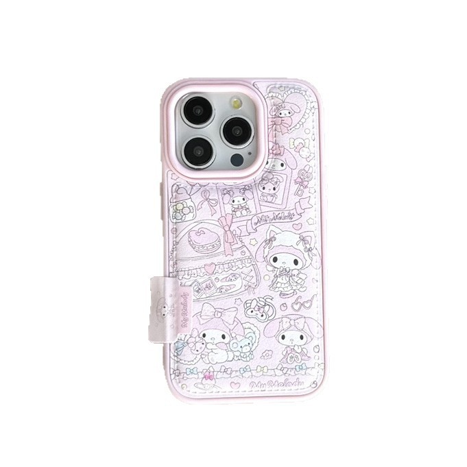 日韩碎花美乐蒂挂绳适用iPhone17苹果16ProMax/15/14手机壳少女心|undefined