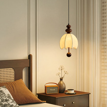 中古风吊灯法式复古书房卧室客厅餐厅书房衣帽间布艺氛围灯高级感