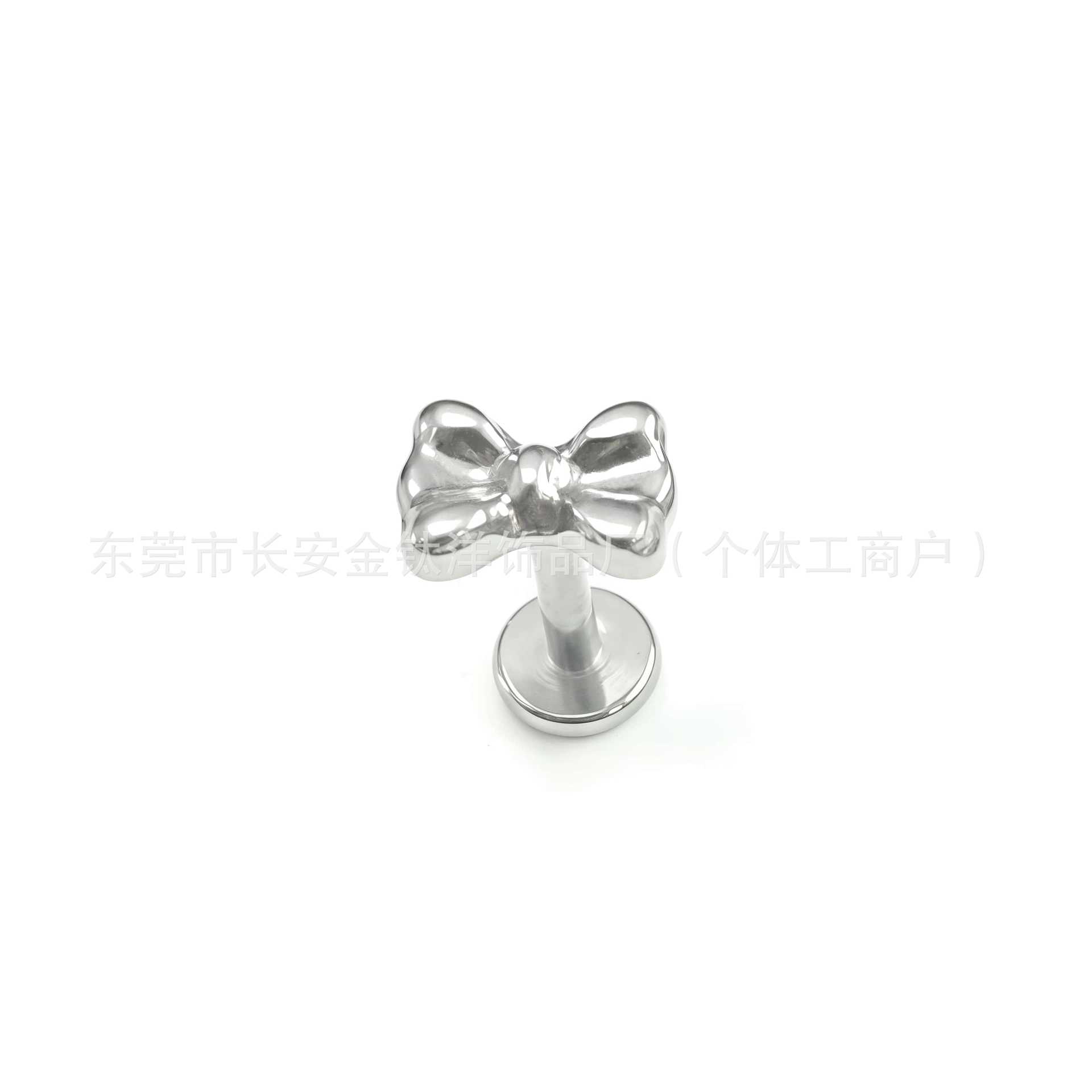 F136 Titanium Internal Thread Bow Lip Nail Nose Nail Ear Nail Ear Bone Nail G23 Titanium Alloy Body Piercing Jewelry detail image 4