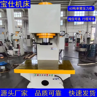 63吨单臂液压机适应于套类零件的压装轴类零件的校正可配伺服系统