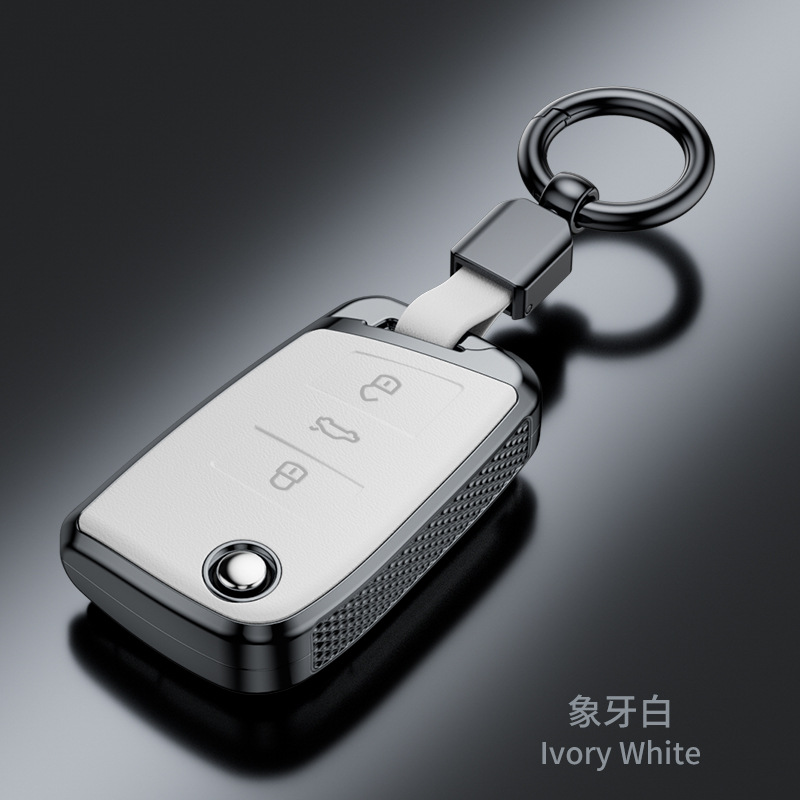 SuitabLe for VoLkswagen Sagitar Tiguan L Lavida Santana Bora Tanyue Passat Nappa Pattern FashionabLe Key Cover