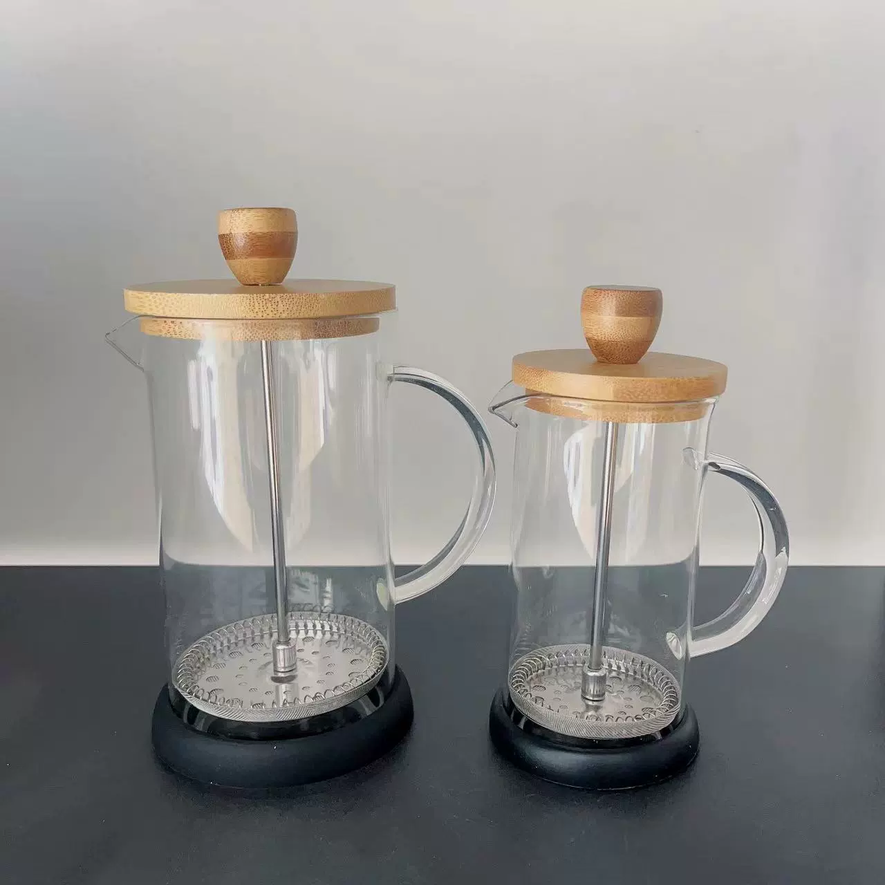 Кофейник для домашнего использования, френч-пресс, стеклянный чайник, фильтр-стакан для заваривания на холоде, бамбуковый френч-пресс.