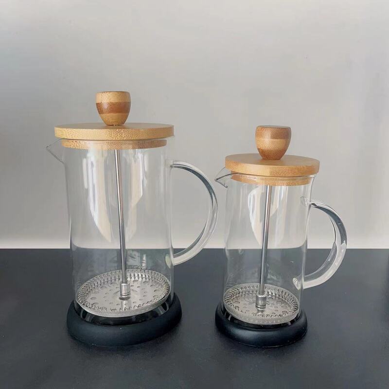 Coffee Pot for Home Use, French Press Pot, Glass Tea Maker, Hand-Pressed Filter Cup, Cold Brew Pot, Bamboo French Press Pot Coffee Pot for Home Use, French Press Pot, Glass Tea Maker, Hand-Pressed Filter Cup, Cold Brew Pot, Bamboo French Press Pot