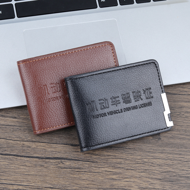 Carne de conducir protector de cuero carne de conducir carne de cuero carne de tarjeta carne de identificación