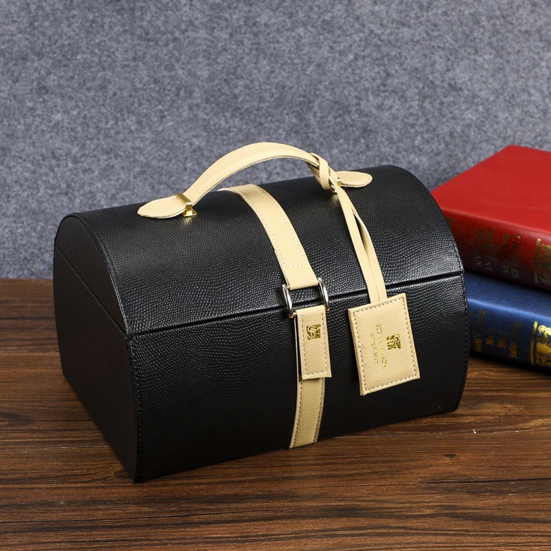 月饼盒伴手礼盒高端时尚创意手提收纳包装盒可礼盒皮盒供应批发