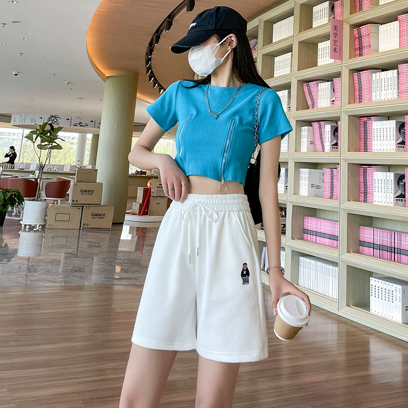 Прилив, спортивные шорты, тонкие штаны, оверсайз, свободный прямой крой