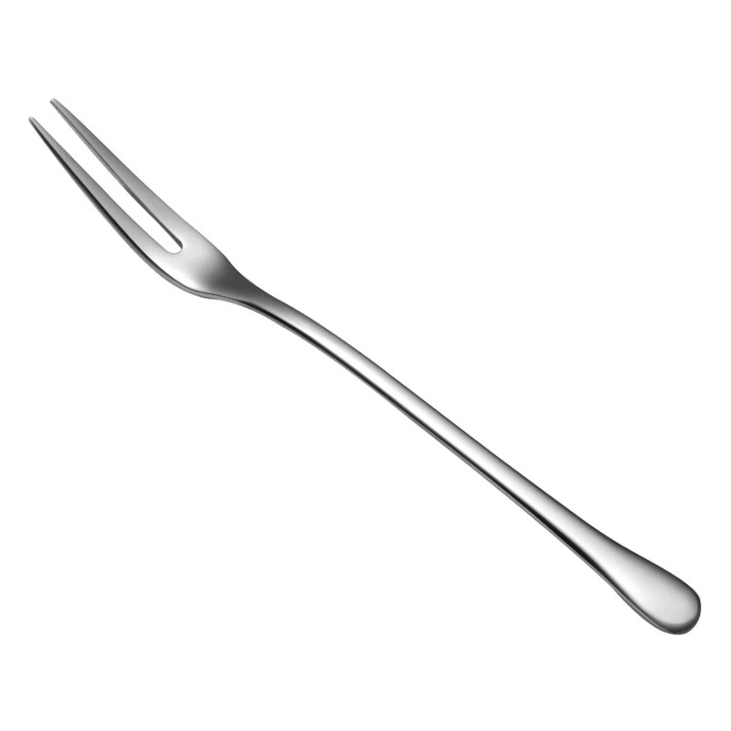 Утолщенная вилка для фруктов из нержавеющей стали 304, креативный модный фруктовый знак, бытовой салат, торт, десерт, лунный торт, маленькая вилка