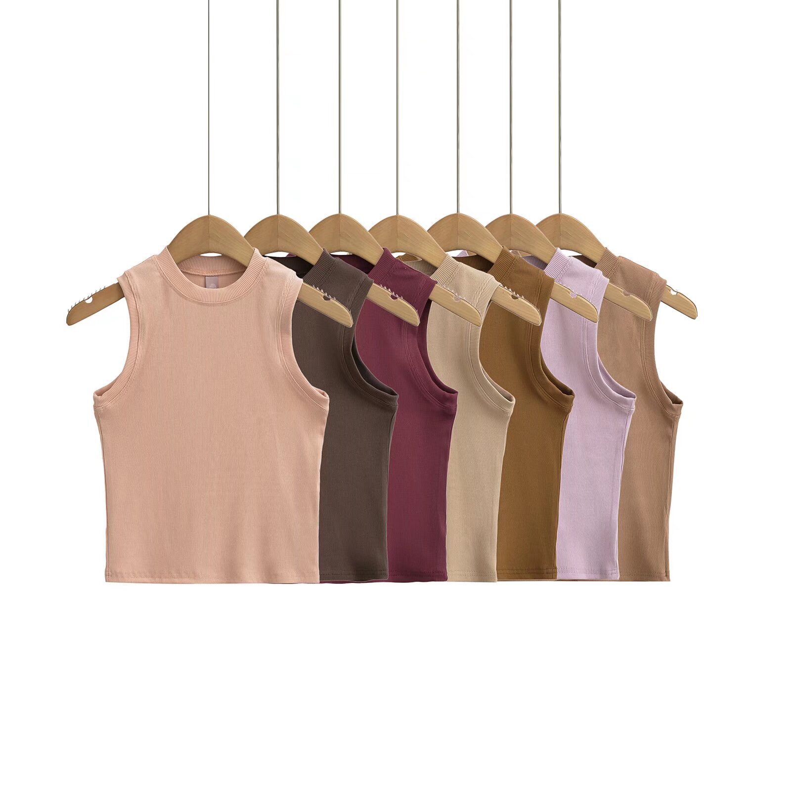 Summer sports short tank top for leisure sleevless